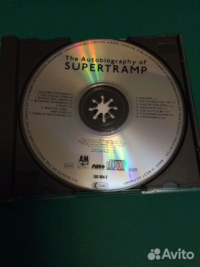 CD Supertramp/The Autobiography Of,1986,Germany