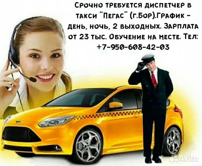 Диспетчер в такси Пегас