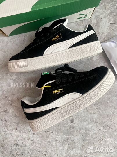 Кеды Puma Suede XL Black черные замшевые