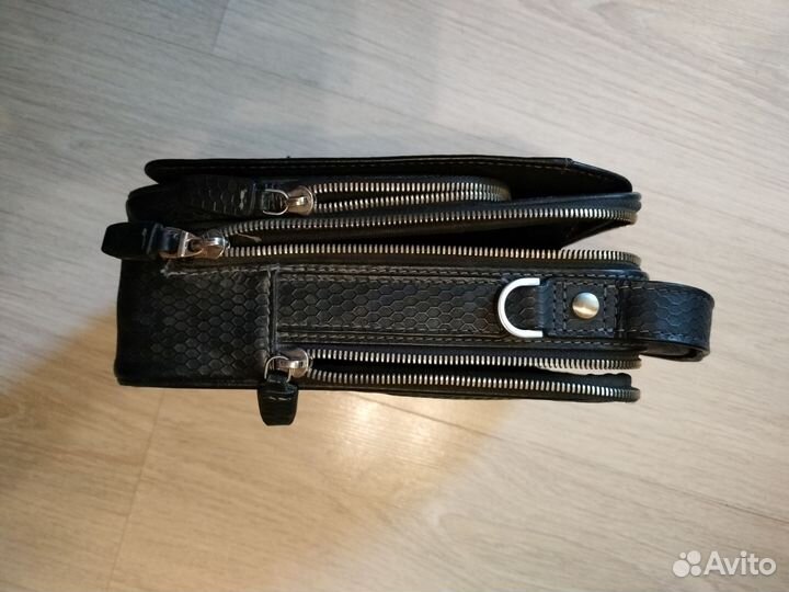 Сумка мужская натуральная кожа бу