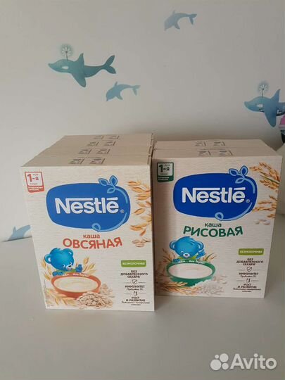 Детские каши безмолочные Nestle
