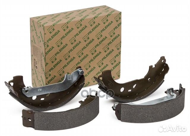 Колодки тормозные барабанные задние со скобами