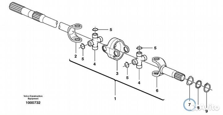S06/41405 Шайба полуоси экскаватор погрузчик