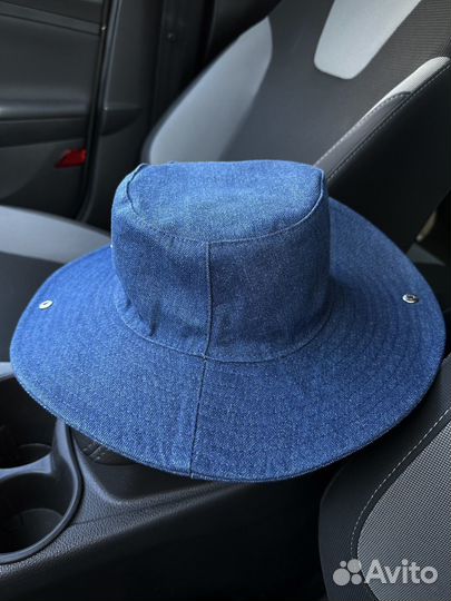 Шляпа Miu Miu Denim Hat синяя