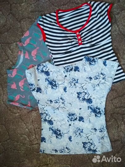 Разные футболки и свитшот, 42 -44 р