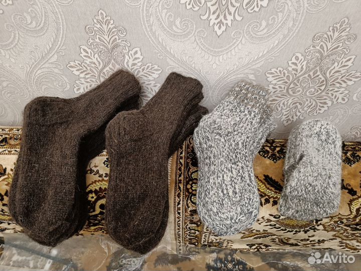 Шерстяные носки ручной работы