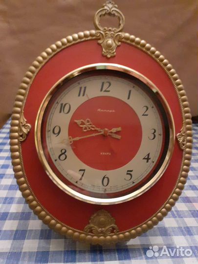 Часы настенные кварцевые янтарь