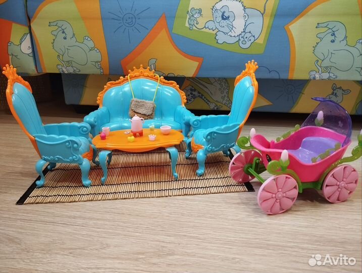 Мебель для принцессы + Карета