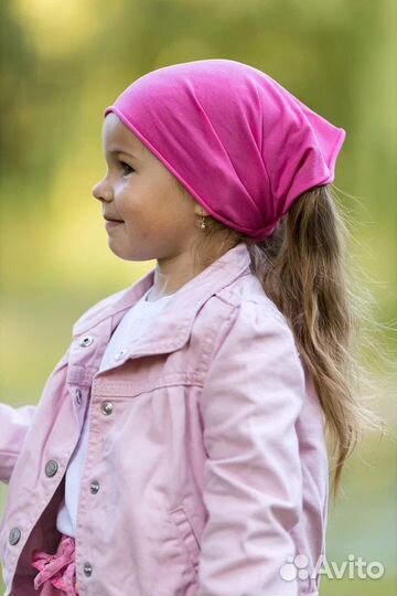 Косынка на девочку (повязка-косынка 2в1)