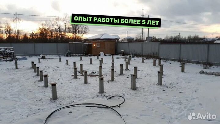 Фундамент на жб сваях