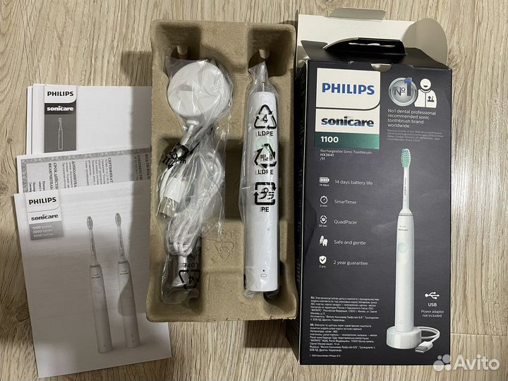 Новая электрическая звуковая Philips Sonicare 1100