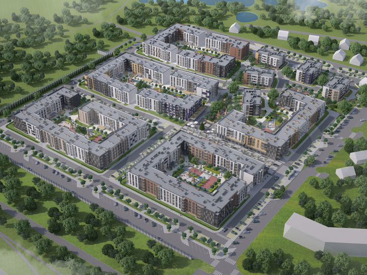 2-к. квартира, 73,4 м², 2/4 эт.