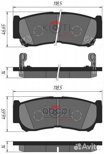 Колодки тормозные hyundai H-1 01/santa FE (CM)