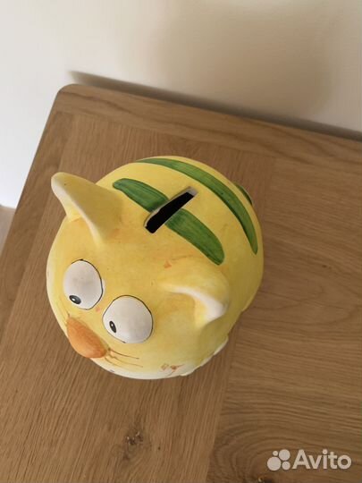 Детская копилка кот