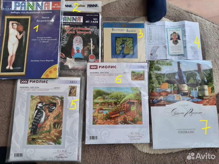 Наборы для вышивания разные
