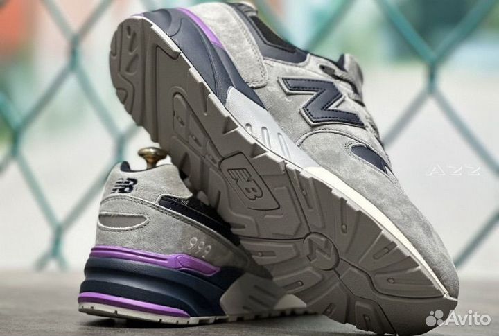 Кроссовки new balance 999 натуральный замш