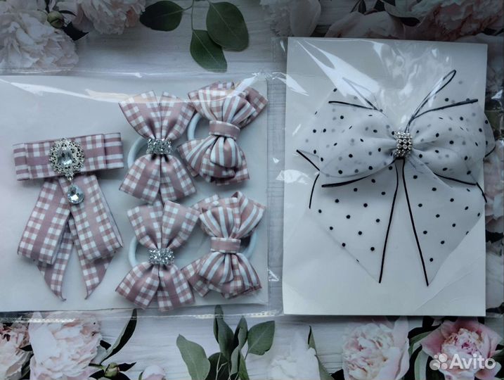 Комплект для школы. школьные бантики, галстук