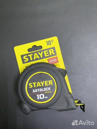 Рулетка 10 м Stayer с автостопом аutolock новая