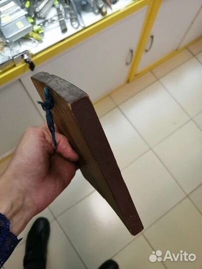 Икона старинная на бумаге 