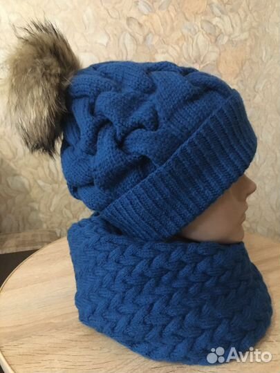 Комплект шапка+снуд