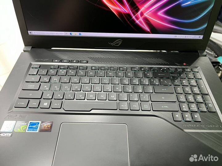 Нотбук Asus rock strix i7/8/128+1T/GTX1660
