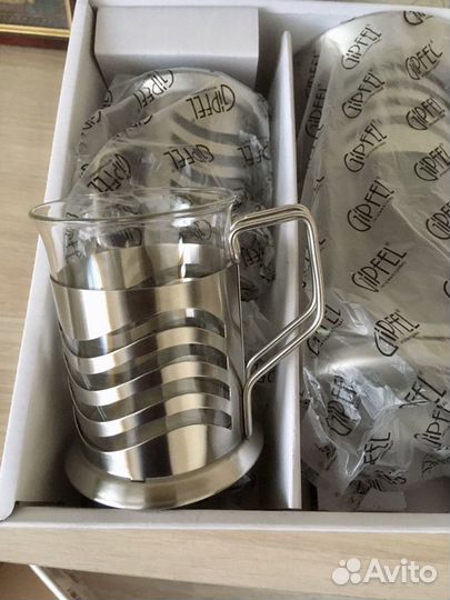 Френч-пресс + 2 стакана