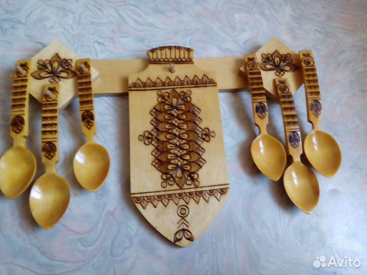 Набор кухонный деревянный новый