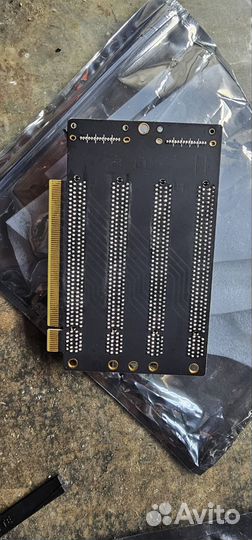 PCIe-бифуркация x16 на x4x4x4x4 разветлитель