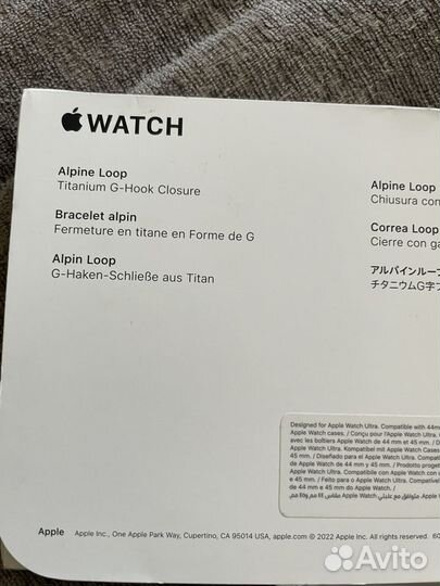 Браслет для Apple Watch Ultra 49 мм loop titanium