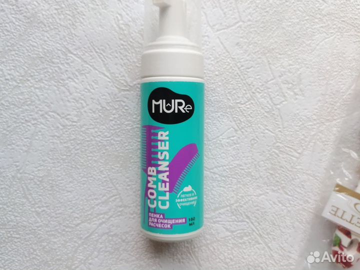 Очищающая пенка расчёска для волос + бигуди
