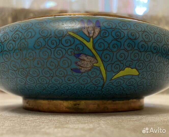 Ваза и конфетница. Клуазон Китай