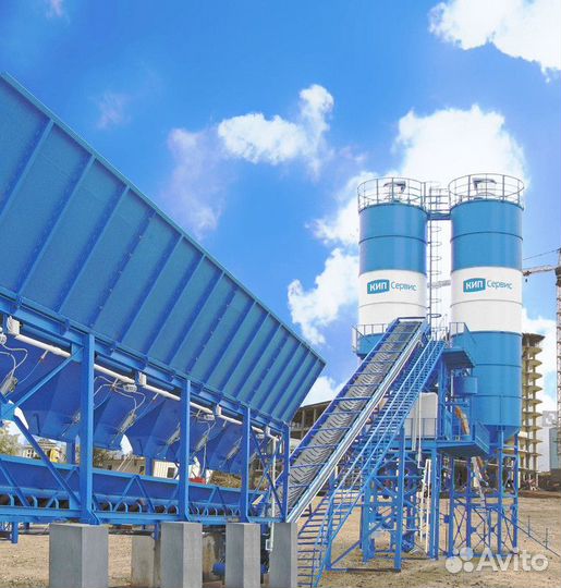 Бетонный завод Комета в зимнем варианте