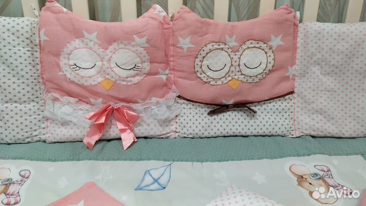 Бортики в детскую кроватку бу