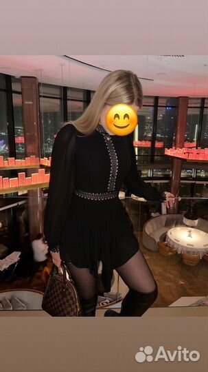 Черное вечернее женское платье