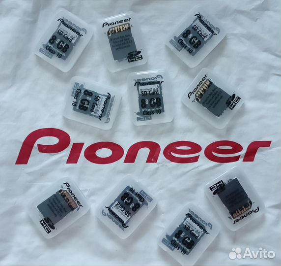 75 карт памяти SD HC Pioneer 8GB 10class + подарки