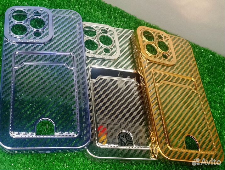 Чехол для iPhone с карманом под карту