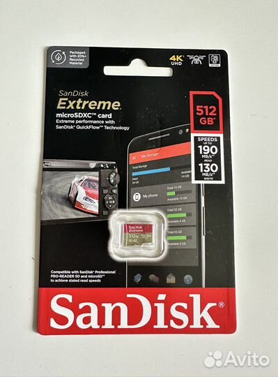 Карта памяти Sandisk Extreme 64/128/256/512 gb
