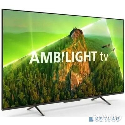 Philips 43PUS8108/60, 4K Ultra HD, серебристый, смарт тв, New Philips SMART TV