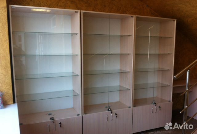 Новые витрины из лдсп и стекла