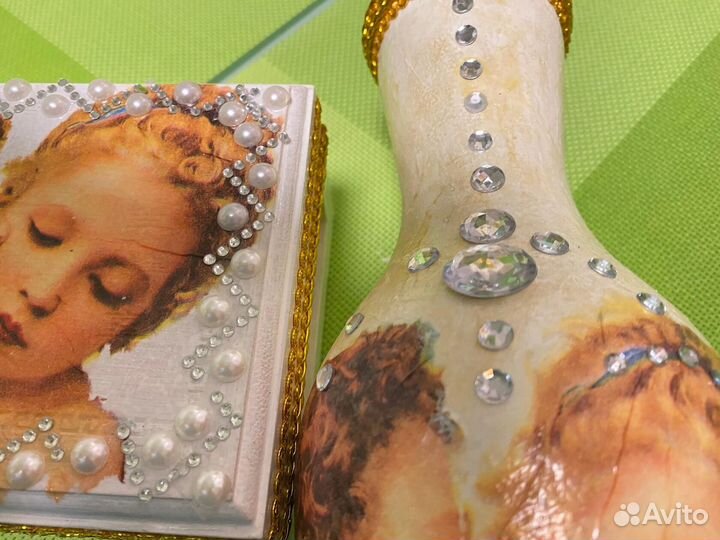 Шкатулка деревянная для украшений