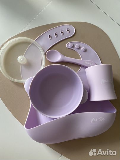 Набор силиконовой посуды для кормления для малыша