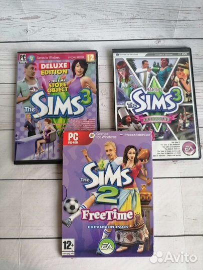 Игра на dvd Sims 3 и Sims 2