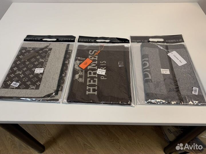 Шарфы брэндовые Dior / Hermes / Louis Vuitton