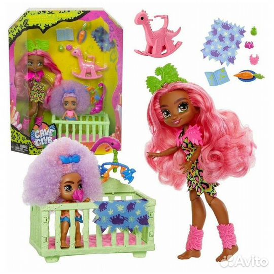 Новый Набор игровой Cave Club Няня 2 куклы GNL92
