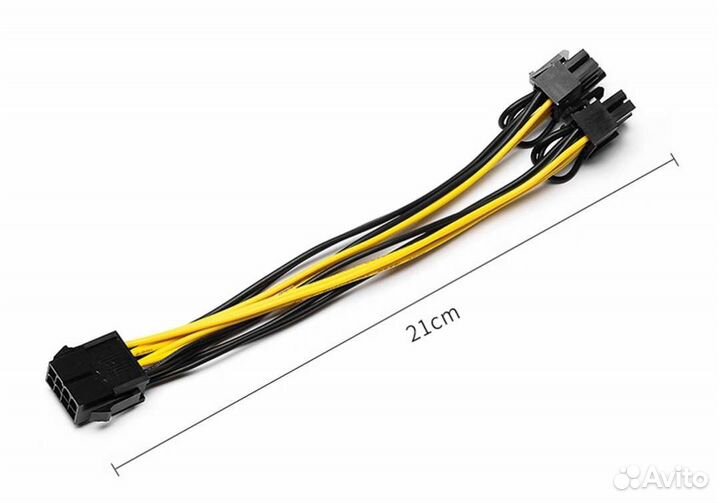 Переходник питания 8 пин. Кабель видеокарты