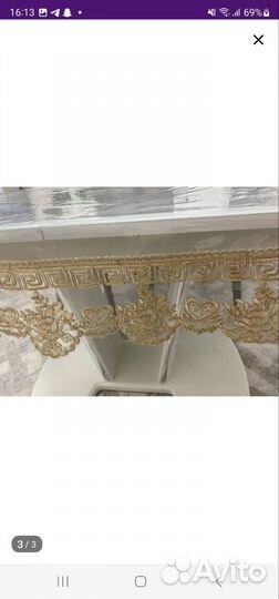 Силиконовая скатерть с кружевом