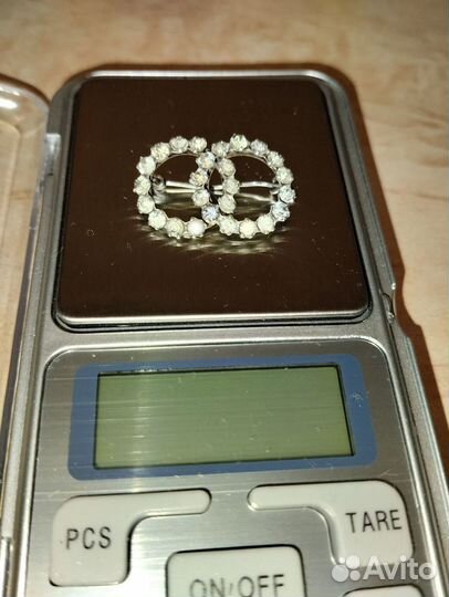 Брошь серебро 875 винтаж