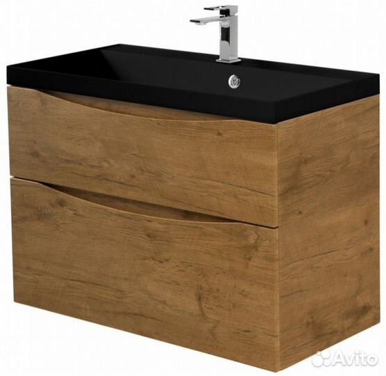 Мебель для ванной BelBagno Marino-H60 80-BB800/450-LV-ART-AST-nero Rovere Nature