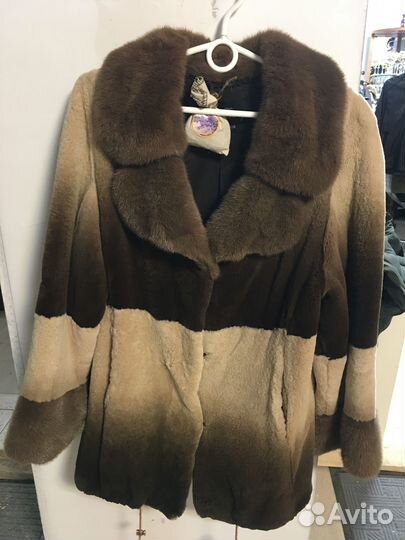 Шуба из стриженной норки