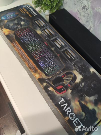 Клавиатура, мышь, гарнитура + коврик Defender